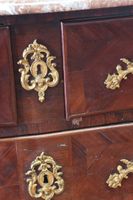 Commode droite en placage en chevrons de bois de violette su… (photo 6)