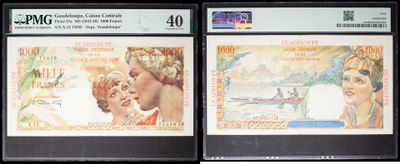 three different bank notes with a picture of a woman and a man on them