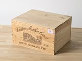 caisse à vin en bois personnalisée avec logo gravé
