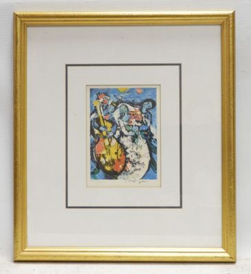 an image of a picture of a vase of flowers in a gold frame