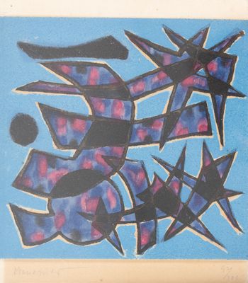 Alfred MANESSIER (1911-1993), composition lithographie signé…