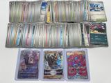 many different types of pokemon cards on the table