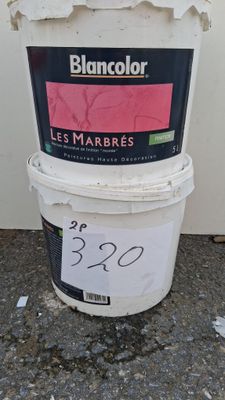 Lot de 2 pots de peinture décorative Blancolor Les Marbrés, …