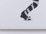 an image of a drawing of a woman in striped tights