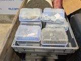 many different types of screws and nuts in a box