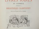 an old book with a drawing of two people sitting at a table