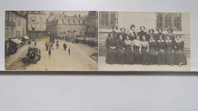 Guéret : Lot de 2 cartes-photos : Préfecture (petite tache au cen...