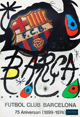 une affiche sur laquelle figurent un chat et un ballon de foot