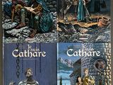 four book covers of the four novels of the cathare, the cathare, the cathare, the cathare, and the cathar