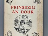 un livre sur lequel figure la photo d'une femme assise sur une table