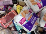 many different types of items in a trash can
