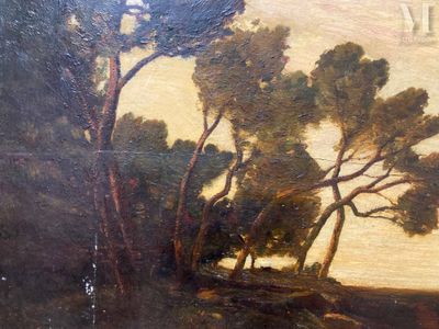 Ecole FRANCAISE du XXe siècle Vue de campagne