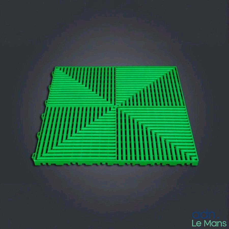 Lot de 25 dalle ANC DALLE modèle flat vert foncé 400x400x18m…