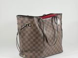 louis vuitton damier canvas and leather tote bag