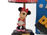 mickey mouse lamp with a red shade and a black base