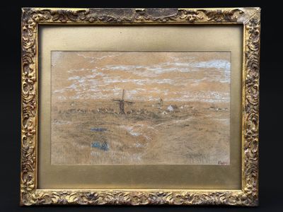 James ENSOR (1860-1949) Potager à Mariarke Eau forte réhauss… - Photo 1