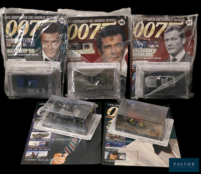 Ensemble de 5 voitures miniatures 1/43, éditions GE Fabbri, …