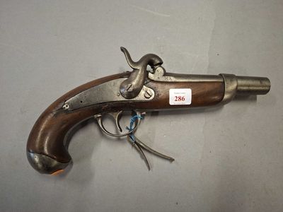 PISTOLET réglementaire de GENDARMERIE Ml 1842, platine arriè…