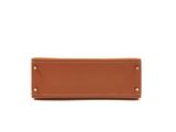 a brown leather wallet on a white background