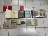 a lot of stamps on the floor of this room