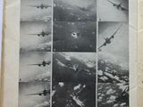 an old newspaper with a bunch of photos of airplanes flying in the sky