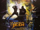 a movie poster for the star wars film, the return of the jedi