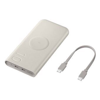 une image représentant un chargeur externe auquel est branché un câble