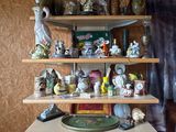 a shelf that has a lot of different items on it