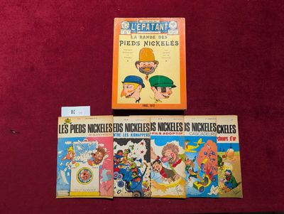 trois livres pour enfants sont posés sur une surface rouge
