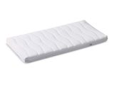 an image of a mattress with a white cover on a white background