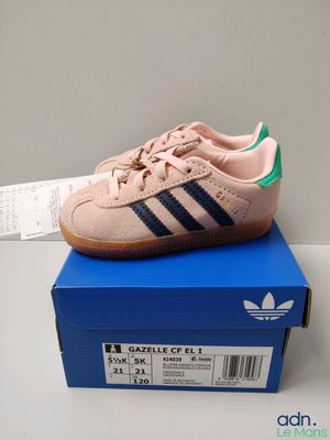 Baskets adidas Gazelle roses et vertes