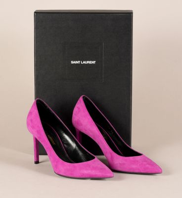 Escarpins à bout pointu roses de Saint Laurent