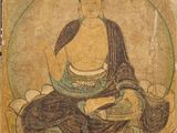 une image représentant un tableau d'un homme assis en position du lotus