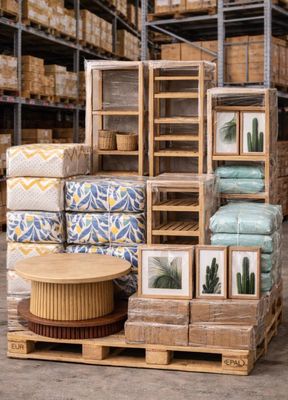 Belle palette de 150 articles pour l'aménagement intérieur, table, cou - Photo 1