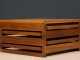 an image of a wooden crate sitting on top of a floor