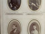 four pictures of a man and a woman in military uniforms