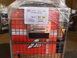 a cart that has a bunch of boxes in it