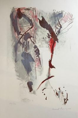 a picture of a painting on the wall of a room