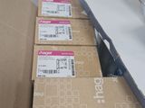 three boxes that are stacked on top of each other