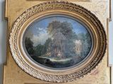 a picture of a painting on the wall of a room