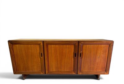 a close up of a wooden cabinet on a white background