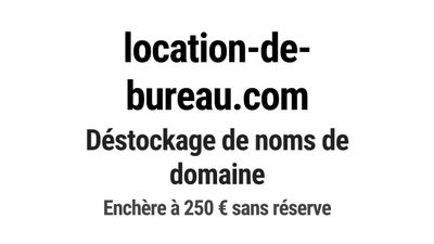Nom de domaine location-de-bureau.
