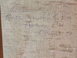 an image of a close up of a piece of wood with writing on it