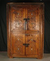 AFGHANISTAN. Exceptionnelle armoire en pin ou cèdre patiné o… (photo 2)