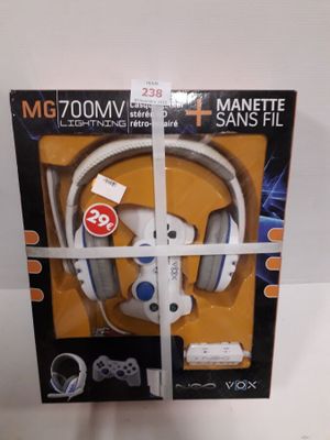 Pack mg700mv manette + casque pour playstation neuf scelle