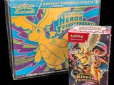 un gros plan sur une boîte de cartes Pokémon et une boîte de cartes