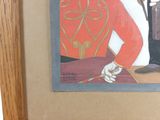a picture of a painting of a man in a tuxedo