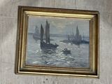 a picture of a painting hanging on the wall of a building