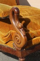 Fauteuil dit Voltaire en noyer et placage de noyer, support … (photo 5)