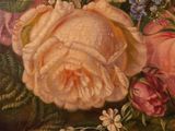 a painting of a bunch of flowers on a table